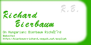 richard bierbaum business card